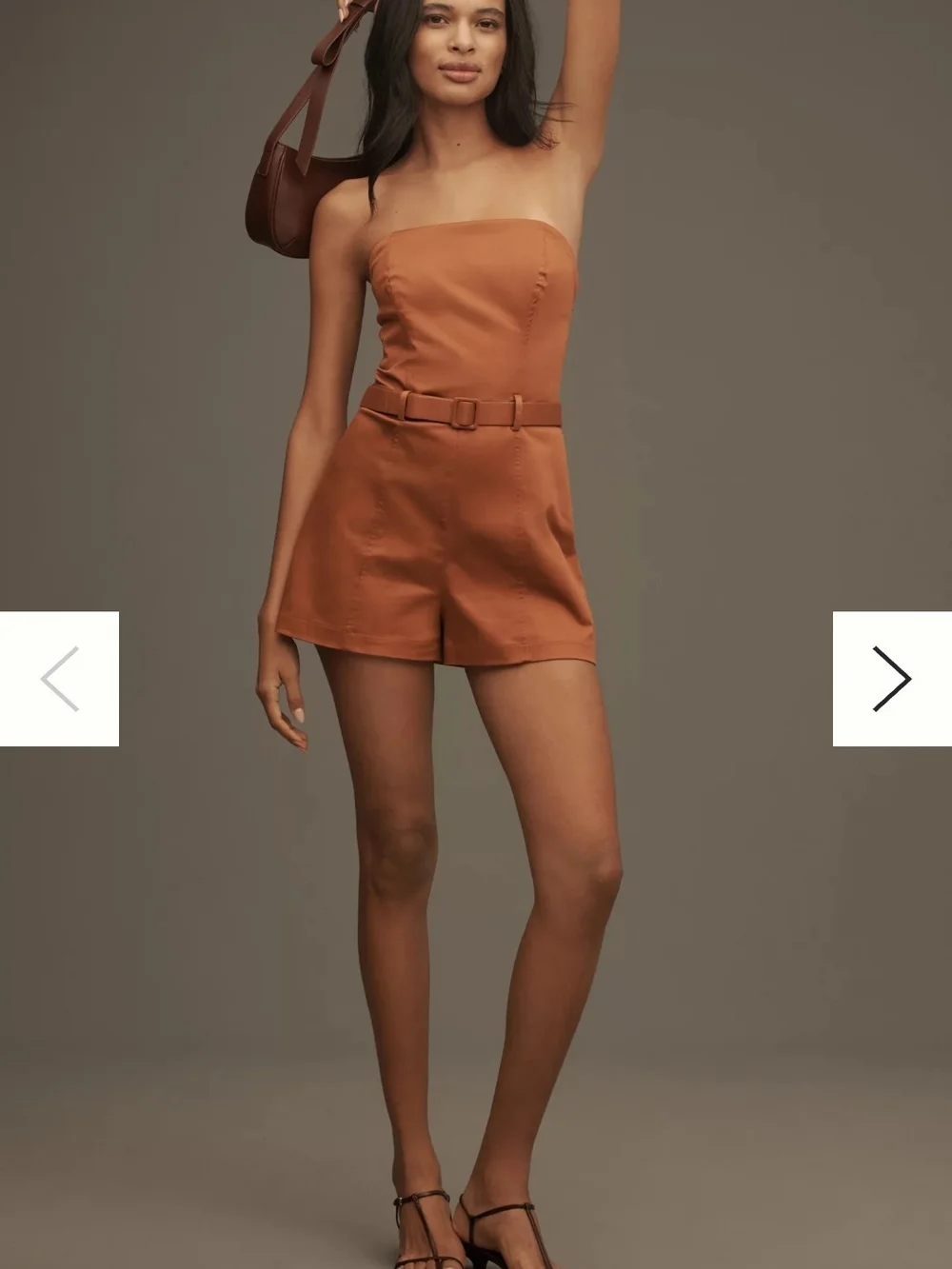 Anthropologie Maeve Strapless Bustier Romper